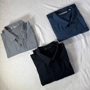 Travis Mathew Mens Short Sleeve Button Up Shirts Lot Bundle of 3 Size XXL